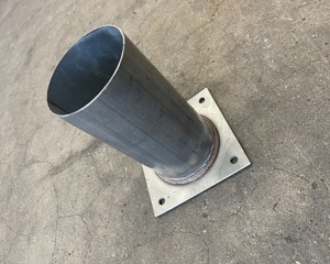 Injection-flange straight 102mm M&M